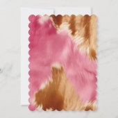 Invitation Vachette Brown d'or rose occidental (Dos)