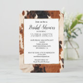 Invitation Vachette Brown noire blanche aux Faux (Debout devant)