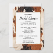 Invitation Vachette Brown noire blanche aux Faux (Devant)