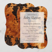 Invitation Vachette Brown occidentale (Devant / Derrière)