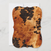 Invitation Vachette Brown occidentale (Dos)