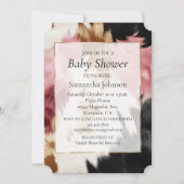 Invitation Vachette de cowgirl Western Gold Rose (Devant)