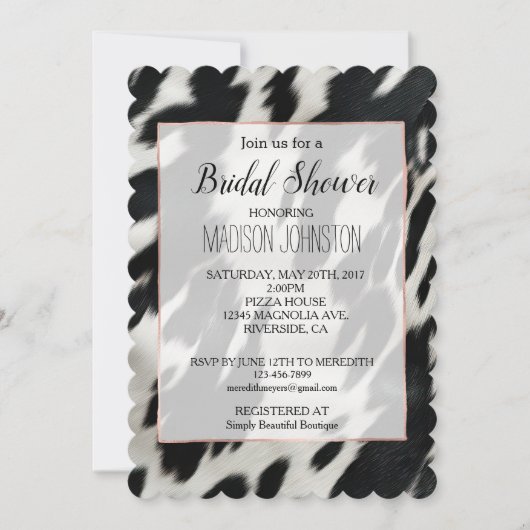 Invitation Vachette de l'Ouest (Devant)