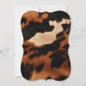 Invitation Vachette de l'Ouest Brown et noir (Dos)