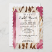 Invitation Vachette dorée rose de l'Ouest (Devant)