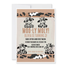 Vachette laitière drôle Moo-ly Moly veau