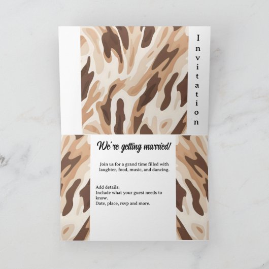 Invitation Vachette mariage agricole Imprimer 5 (Intérieur)