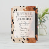 Invitation Vachette noire à crème Brown occidentale (Debout devant)