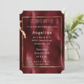 Invitation Vachette rouge profonde du sud-ouest (Debout devant)