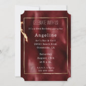 Invitation Vachette rouge profonde du sud-ouest (Devant)