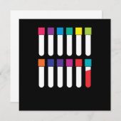 Invitation Vacutainer Blood Phlebotomy Phlebotomist Cadeau (Devant / Derrière)