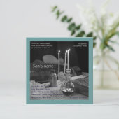 Invitation Vaftisi bleu (Debout devant)