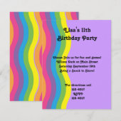 Invitation Vague arc-en-ciel (Devant / Derrière)