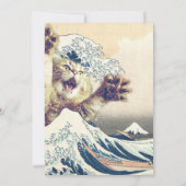 Invitation Vague de chats géants - La Grande Vague au large d (Dos)
