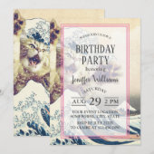 Invitation Vague de chats géants - La Grande Vague au large d (Devant / Derrière)