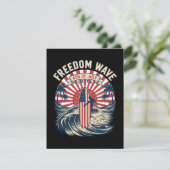 Invitation Vague de liberté 4 juillet (Debout devant)
