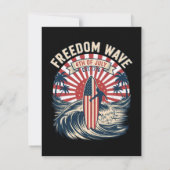 Invitation Vague de liberté 4 juillet (Dos)