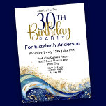 Invitation Vague océanique moderne 30e anniversaire<br><div class="desc">Invitation Pour Femmes À L'Occasion Du 30E Anniversaire De L'Océan Moderne. Il Est Facile De Modifier L'Exemple De Texte En Cliquant Personnaliser Ce Modèle. Cliquez Sur Modifier À L'Aide De L'Outil De Conception Pour Modifier Le Type De Police, La Couleur De Police, La Taille De Police Ou Pour Ajouter/Supprimer/Modifier Le...</div>