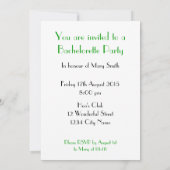 Invitation Vague spatiale (Dos)