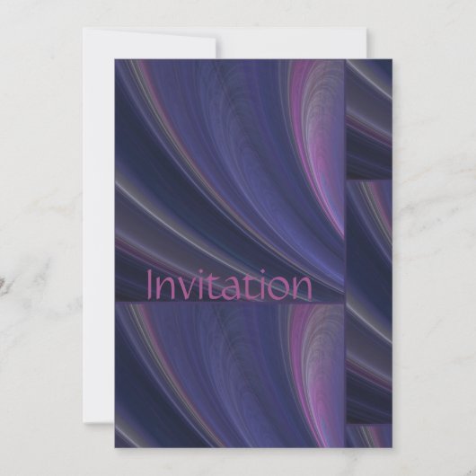 Invitation Vagues de sable tendre violet (Devant)