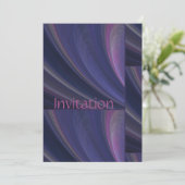 Invitation Vagues de sable tendre violet (Debout devant)