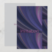 Invitation Vagues de sable tendre violet (Devant / Derrière)