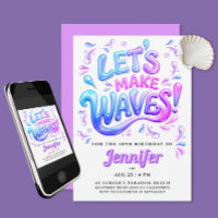 Vagues de surfeuse rose et violet féminin Splish S