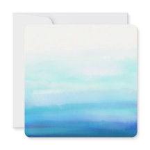 Vagues minimalistes à l'aquarelle bleue