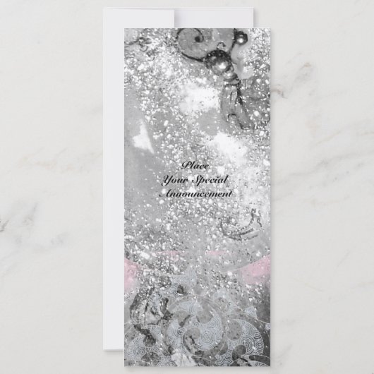 Invitation VAGUES or brillant métal noir brillant (Dos)