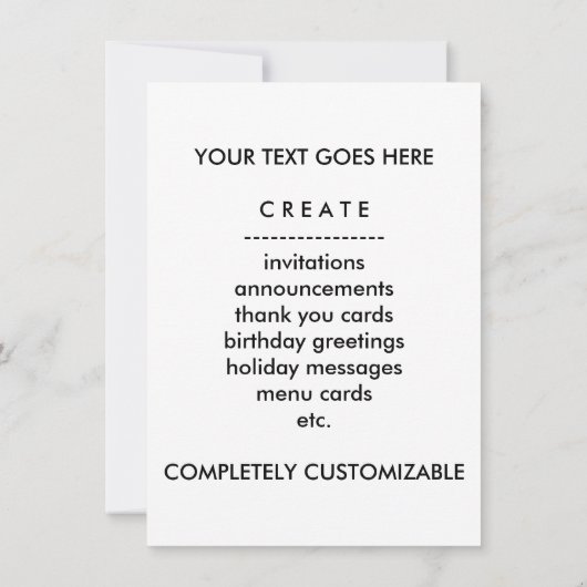 Invitation vaisseau spatial (Dos)