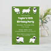 Invitation Valais Blaccusé Ferme à moutons Fête à thème (Debout devant)