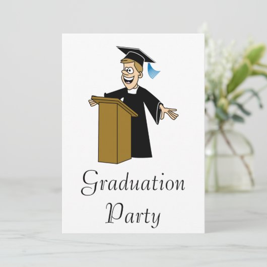 Invitation Valedictorian (Debout devant)
