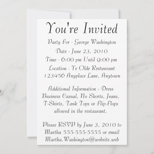 Invitation Valedictorian (Dos)