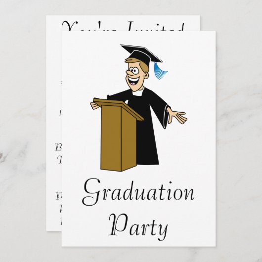 Invitation Valedictorian (Devant / Derrière)