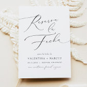 Invitation VALENTINA Elegant Minimalist Script Enregistrer la