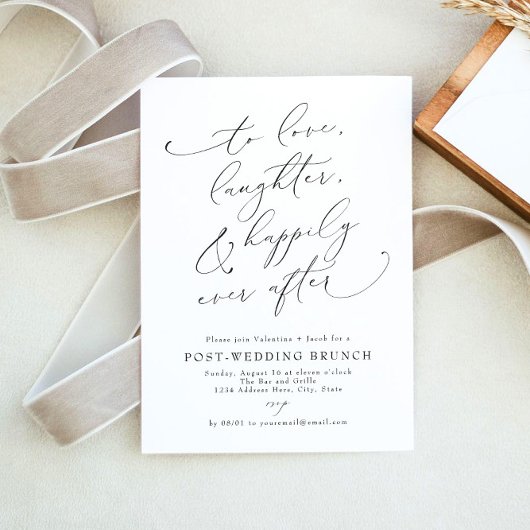Invitation VALENTINA Elegant minimaliste Mariage Brunch