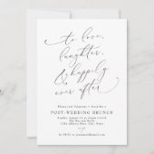 Invitation VALENTINA Elegant minimaliste Mariage Brunch (Devant)