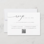 Invitation VALENTINA Elegant Minimaliste Script Wedding RSVP (Devant)