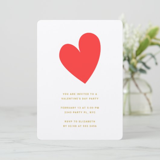 Invitation Valentine (Debout devant)