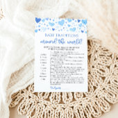 Invitation Valentine Baby Traditions autour du monde jeu