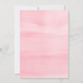 Invitation Valentine coeur amoureuse Baby shower fille (Dos)