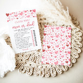 Invitation Valentine Devinez Qui Maman ou Papa Baby shower Je