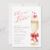 Invitation Valentine encourage à aimer la Fête des mariées (Devant)