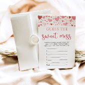 Invitation Valentine Guess the Sweet Mess Baby shower Game