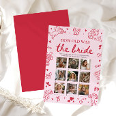 Invitation Valentine Hand Drawn How Old Was The Bride Game