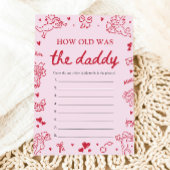 Invitation Valentine Hand Drawn How Old Was The Daddy Game 