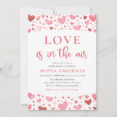 Invitation Valentine Hearts Love est dans la Fête des mariées (Devant)
