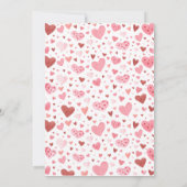 Invitation Valentine Hearts Love est dans la Fête des mariées (Dos)