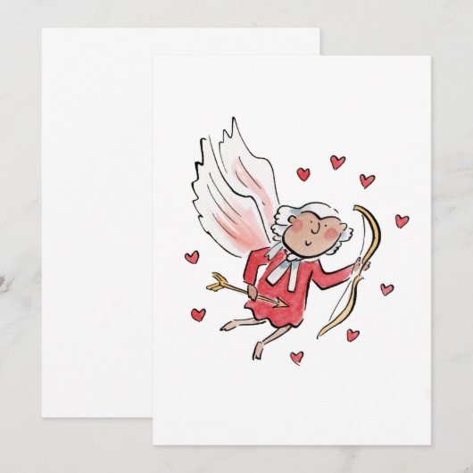 Invitation Valentine légale (Devant / Derrière)