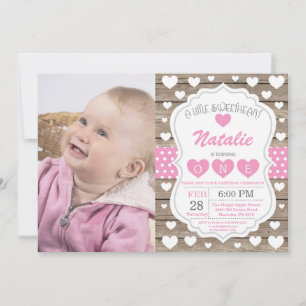 Invitation Valentine Little Sweetheart Premier 1er anniversai
